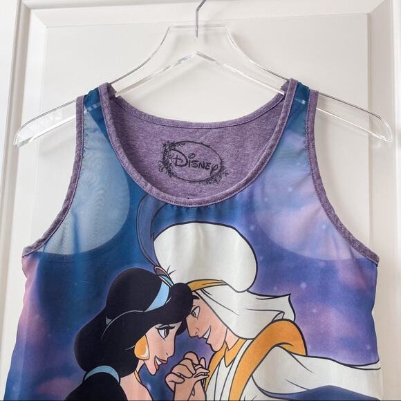 Disney Aladdin Sheer Tank Top Purple Medium - Picture 3 of 10